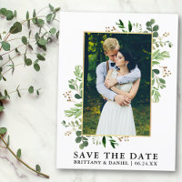 Eukalyptus-Foto für Wasserfarben Save the Date