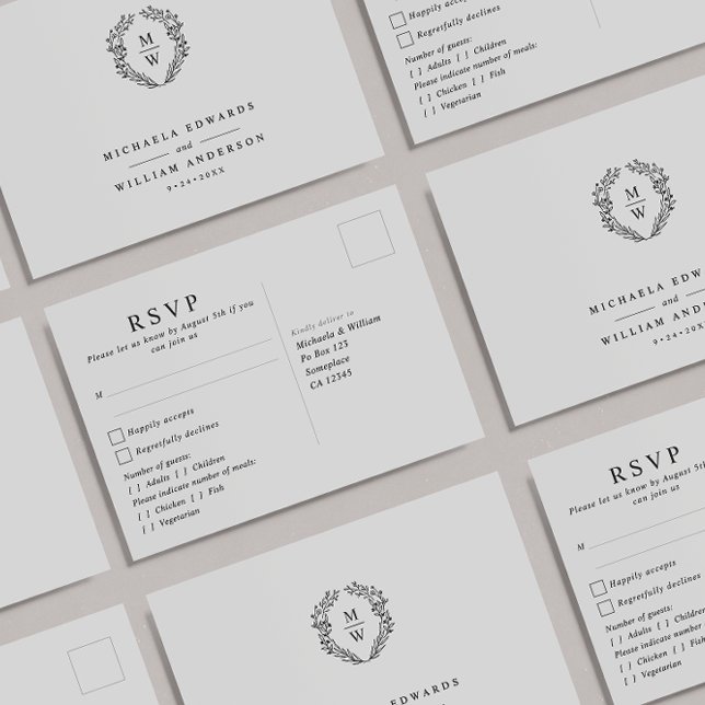 Eukalyptus-Foto Hochzeit RSVP Postkarte (Von Creator hochgeladen)