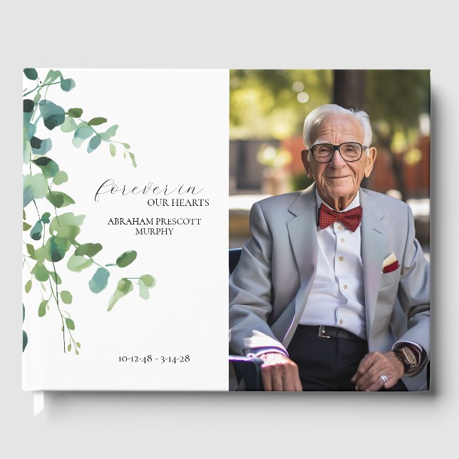 Eukalyptus Foto Memorial Gästebuch (Vorderseite)