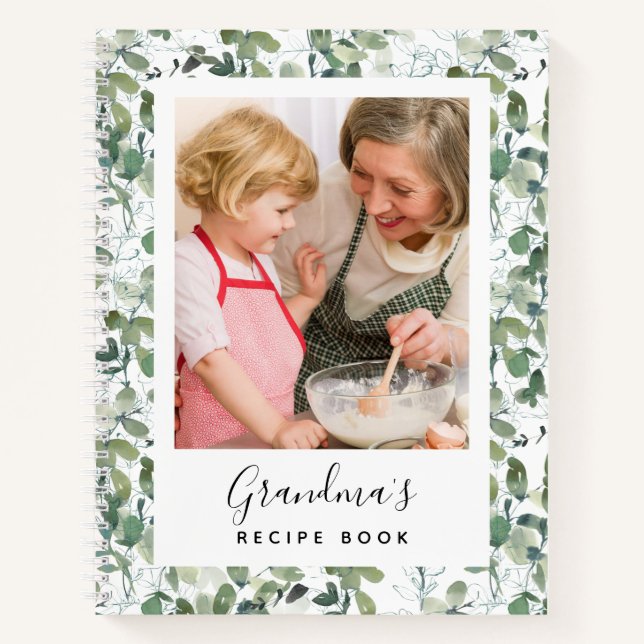 Eukalyptus-Foto Oma Rezept-Buch Notizbuch (Vorderseite)