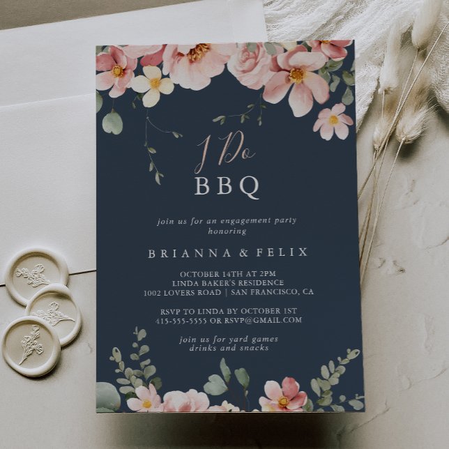 Eukalyptus Garden Floral I GRILLEN Engagement Part Einladung (Von Creator hochgeladen)