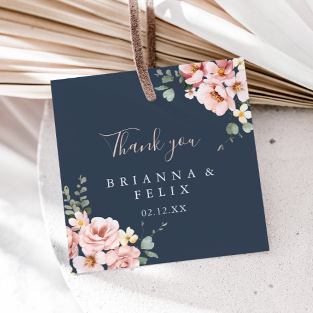 Eukalyptus Garden Rose Floral Wedding Geschenkanhänger (Von Creator hochgeladen)