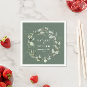 Eukalyptus-Gastgeschenk für Hochzeiten Serviette
