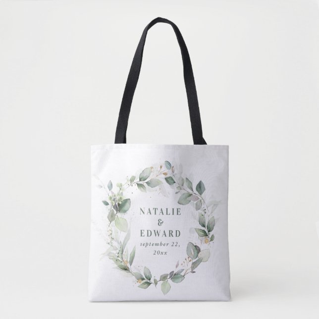 Eukalyptus-Gastgeschenk für Hochzeiten Tasche (Vorderseite)