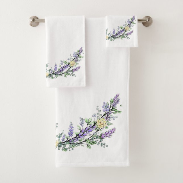 Eukalyptus-Gelbe Rosen Badhandtuch Set (Insitu)