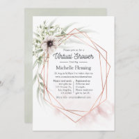 Eukalyptus Geometric Virtual Baby Dusche