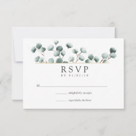 Eukalyptus Geometric Wedding RSVP