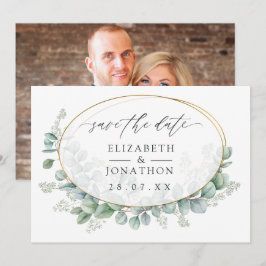 Eukalyptus Geometric Wedding Save The Date