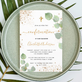 Eukalyptus-Glitzer Einladung