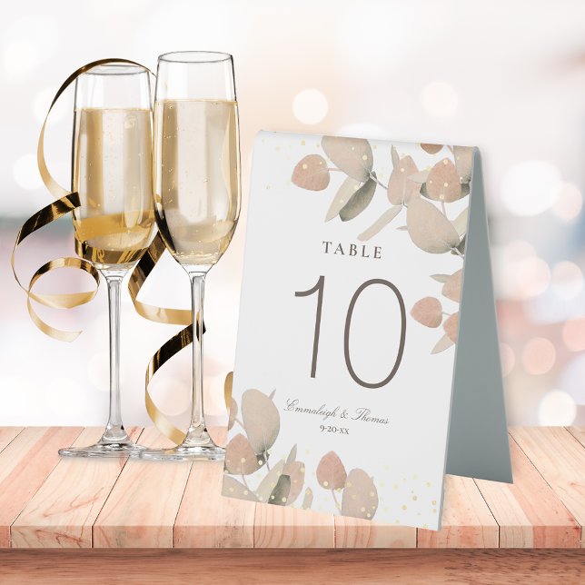 Eukalyptus-Glitzer Tischaufsteller (Von Creator hochgeladen)