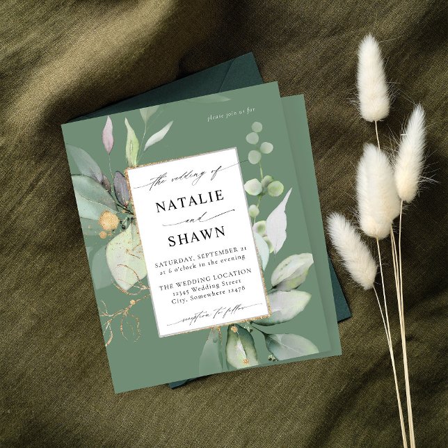 Eukalyptus Glow Gold Greenery Wedding Olive (Von Creator hochgeladen)