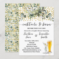 Eukalyptus Gold Cocktails und Brauspaare Dusche