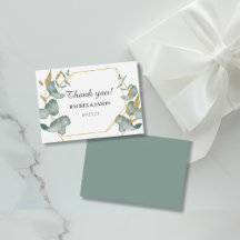 Eukalyptus Gold Glitzer Foliage Wedding Vielen Dan