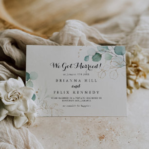 Eukalyptus-Gold-Kalligrafie-Eloption Ankündigung