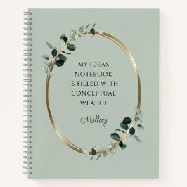 Eukalyptus Gold Sage Motivierend Angebotsideen Notizbuch