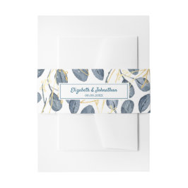 Eukalyptus Golden Garden Floral Wedding Einladungsbanderole