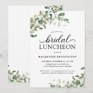 Eukalyptus Green Bridal Luncheon Einladung