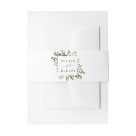 Eukalyptus Green Foliage Wedding Einladungsbanderole