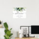 Eukalyptus Green Foliage Wedding Welcome Sign Poster (Home Office)