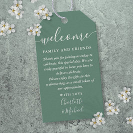 Eukalyptus Green Gastgeschenk Hochzeit Begrüßungsk Geschenkanhänger