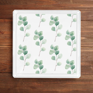 Eukalyptus Green Pattern Acryl Tablett
