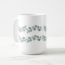 Eukalyptus Green Pattern Kaffeetasse