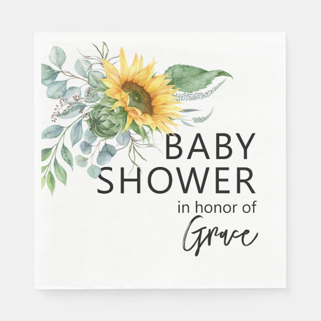 Eukalyptus Greener Baby Dusche Serviette (Vorderseite)