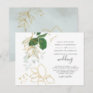 Eukalyptus Greenerage Botanische Hochzeit Einladung