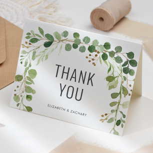 Eukalyptus Greenerenerity Wedding Vielen Dank Karte