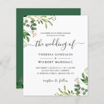 Eukalyptus Greenerenery Blätter Wedding Invites