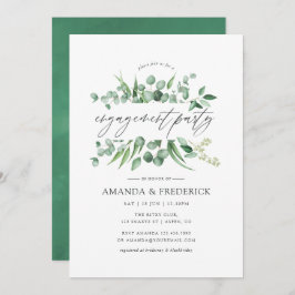 Eukalyptus Greenerenery Engagement Party Einladung