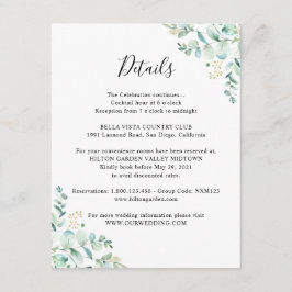 Eukalyptus Greenerity Gästebuch Begleitkarte