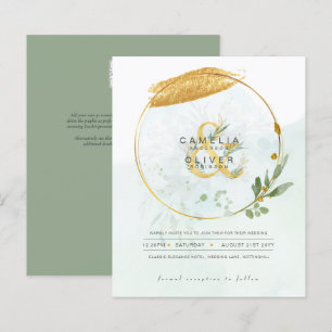 Eukalyptus Greenerity Gold Wedding QR CODE IN
