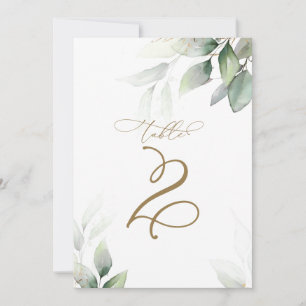 Eukalyptus Greenerity Table 2 Wedding Tischnummer