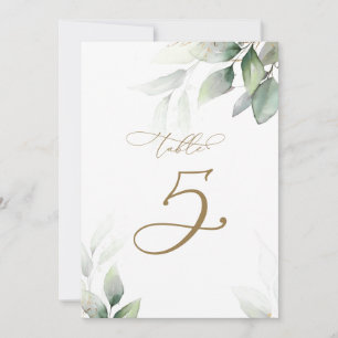 Eukalyptus Greenerity Table 5 Hochzeitliche Tischn Einladung