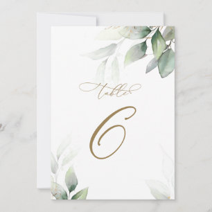 Eukalyptus Greenerity Table 6 Hochzeitliche Tischn Einladung