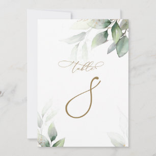 Eukalyptus Greenerity Table 8 Wedding Tischnummer