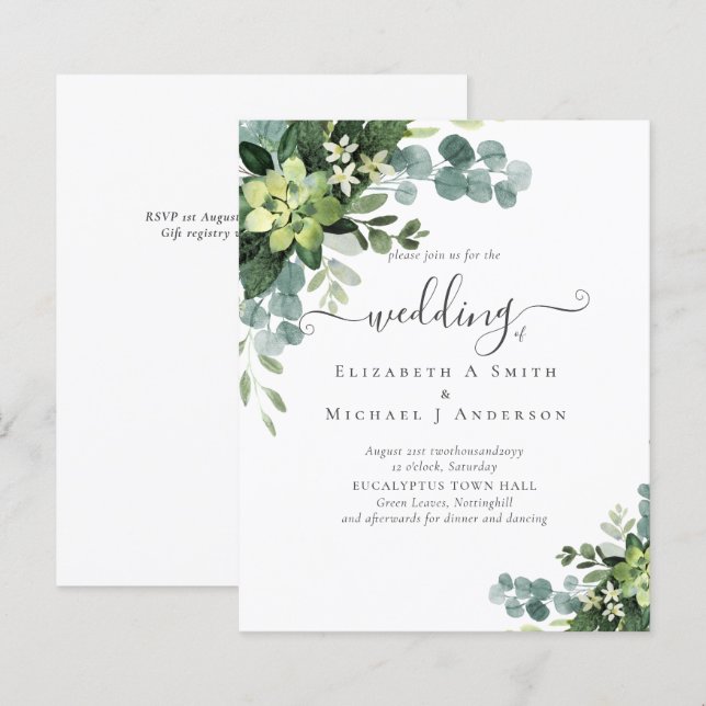 Eukalyptus Greenerity Wedding (Vorne/Hinten)