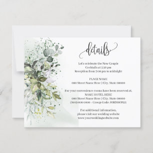 Eukalyptus Greenerity Wedding Details Beilage Kart Einladung