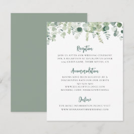 Eukalyptus Greenerity Wedding Details Eintrittskar Begleitkarte