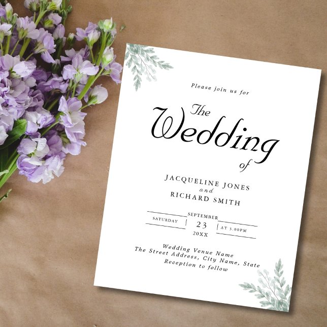 Eukalyptus Greenerity Wedding Einladung Flye Flyer (Von Creator hochgeladen)