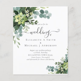 Eukalyptus Greenerity Wedding Flyer