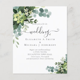 Eukalyptus Greenerity Wedding Flyer