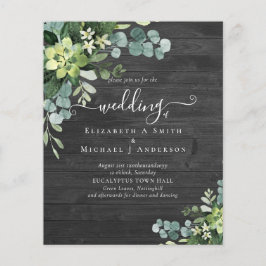 Eukalyptus Greenerity Wedding Flyer