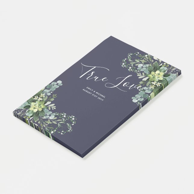 Eukalyptus Greenerity Wedding Foliage Babys Atem Post-it Klebezettel (angewinkelt)