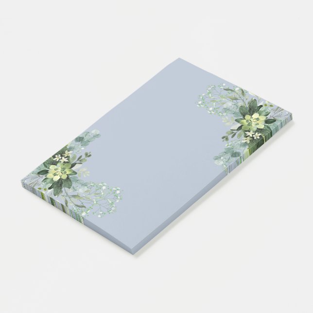 Eukalyptus Greenerity Wedding Foliage Babys Atem Post-it Klebezettel (angewinkelt)