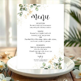 Eukalyptus Greenerity Wedding Menu Card Einladung