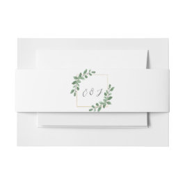 Eukalyptus Greenerity Wedding mit benutzerdefinier Einladungsbanderole