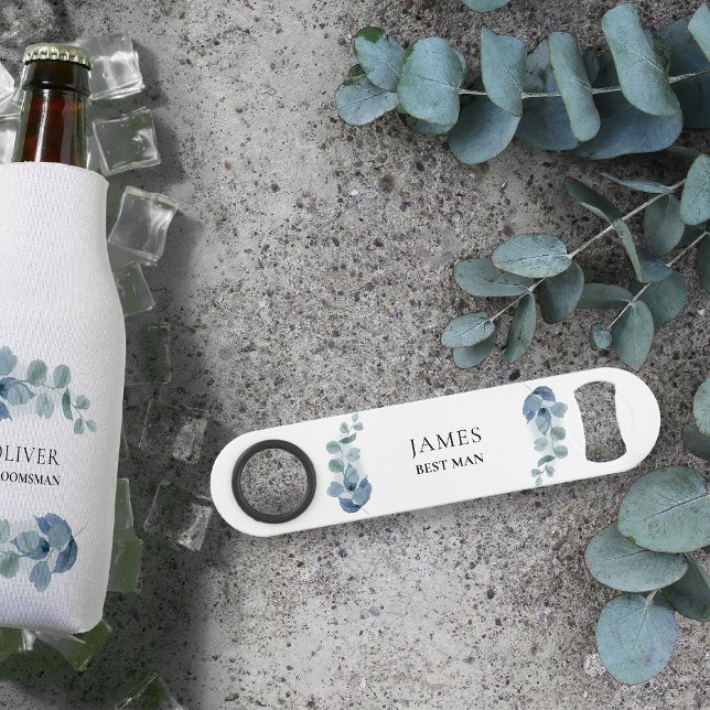 Eukalyptus Greenerity Wedding Party Personalisiert Speed Flaschenöffner (Personalized bar key for best man or any member of your wedding party)