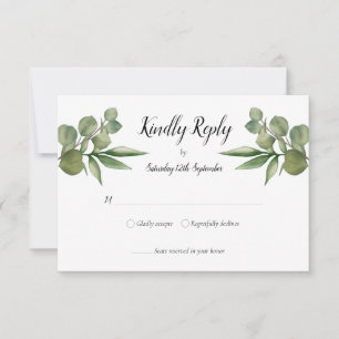 Eukalyptus Greenerity Wedding RSVP